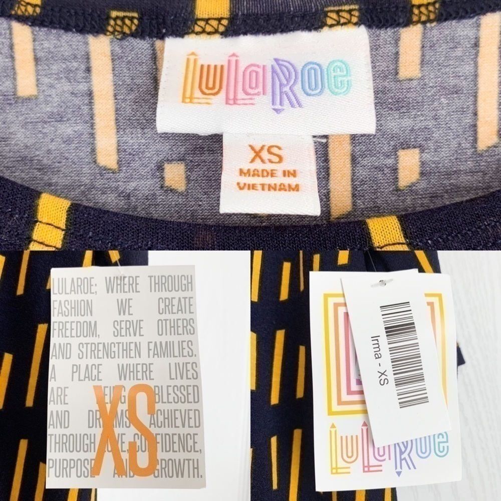 LuLaRoe Chevron Irma Top - Picture 7 of 9